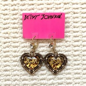 Betsey Johnson Leopard Earrings